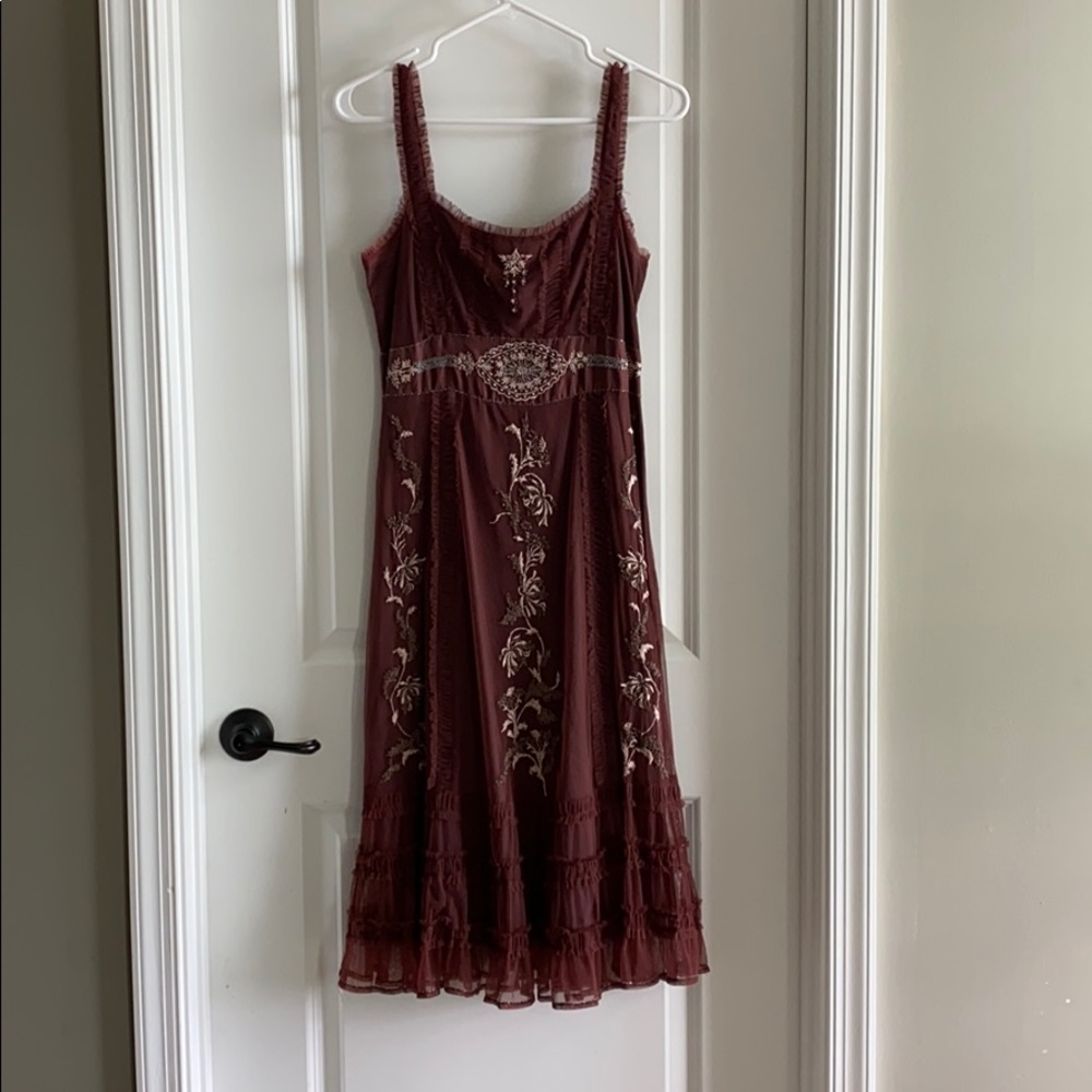 Anthropologie circa 2005 mid calf dress size 6